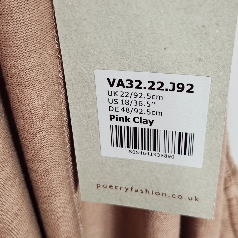 Poetry Maxi Skirt Womens Size 18‎ Knit A-Line Hemp Cotton Garment Dyed Pink Clay - Picture 8 of 14
